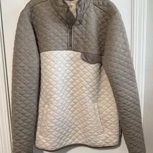 Marine Layer Quilted Quarter Zip Pullover